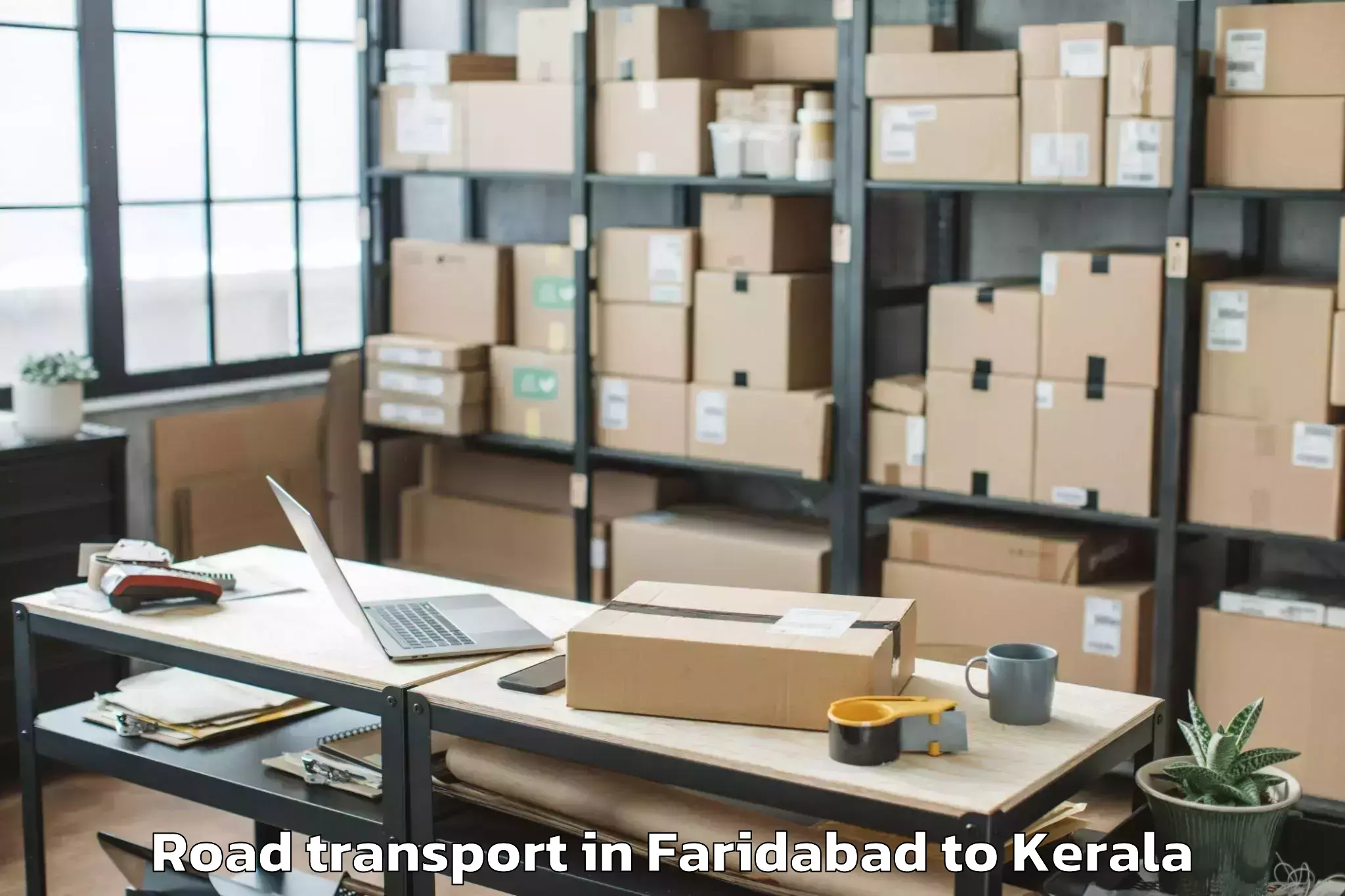 Easy Faridabad to Pandanad Part Road Transport Booking